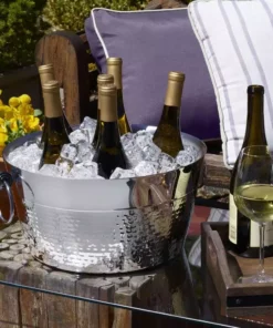 Brand new 🛒 Mikasa® 🔨 Hammered and Polished Beverage Tub, 12 Quart 🔔 -Hot Sale barware Store hammered and polished beverage tub 5274989 3