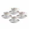 Discount 👏 Mikasa® Holiday Traditions Tea Cups and Saucers, Set of 4 🔥
