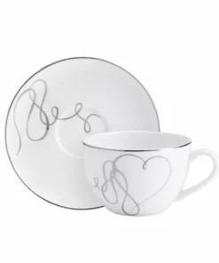 Best deal 🧨 Mikasa® Love Story Set of 4 Teacups and Saucers 👏 9 Best deal 🧨 Mikasa® Love Story Set of 4 Teacups and Saucers 👏 -Hot Sale barware Store love story set of 4 cups and saucers 5293353 5