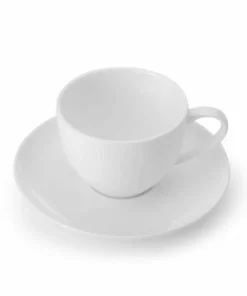 New 😍 Mikasa® Lucerne White Tea Cup and Saucer 😉