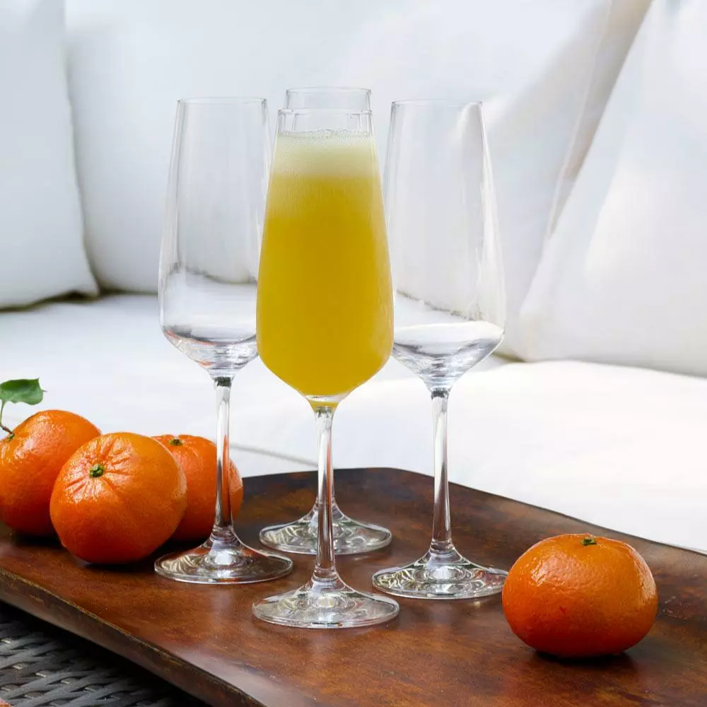 Deals 💯 Mikasa® Melody Set of 4 Champagne Flute Glasses 🔔 4 Deals 💯 Mikasa® Melody Set of 4 Champagne Flute Glasses 🔔 - Image 2