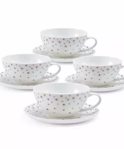 Flash Sale 👍 Mikasa® Millie Gold Set of 4 Cups and Saucers 😀