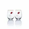 Coupon 🥰 Celebrations by Mikasa® Stemless Gifts Mr And Mrs Santa Hat Stemless Wine Set of 2 🤩 -Hot Sale barware Store mr and mrs santa hat stemless wine set of 2 5254100 1
