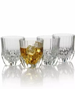 Promo ✔️ Mikasa® Opus Set of 4 Double Old Fashioned Whiskey Glasses 👍
