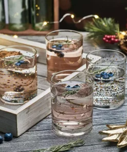 Best deal 💯 Mikasa® Party Set of 4 Double Old Fashioned Whiskey Glasses 🧨 -Hot Sale barware Store party set of 4 double old fashioned glasses 5294203 3