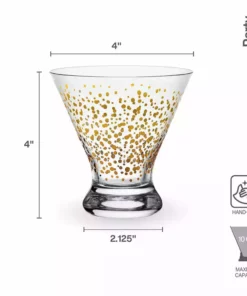 Brand new ❤️ Mikasa® Party Set of 4 Stemless Martini Glasses 👏 -Hot Sale barware Store party set of 4 stemless martini glasses 5294202 4