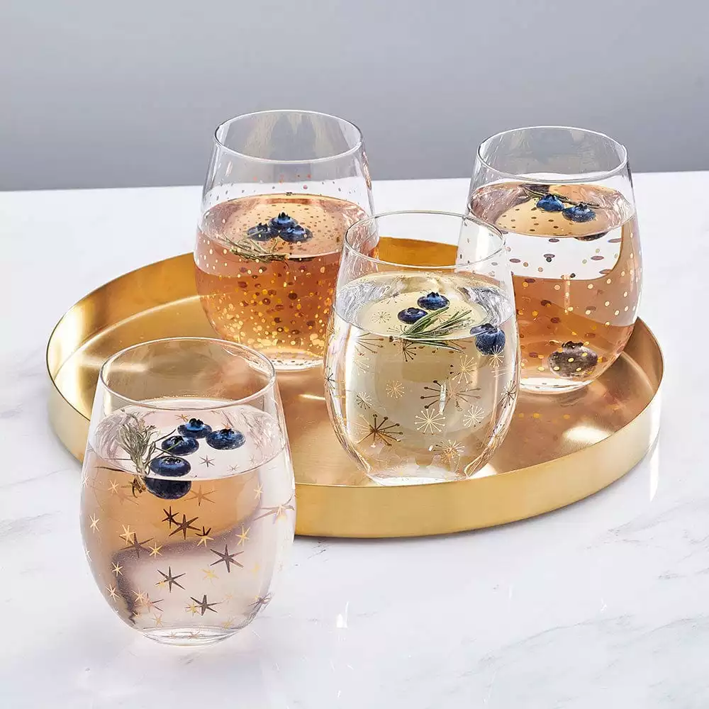 Top 10 🤩 Mikasa® Party Set of 4 Stemless Wine Glasses 😍 4 Top 10 🤩 Mikasa® Party Set of 4 Stemless Wine Glasses 😍 - Image 2