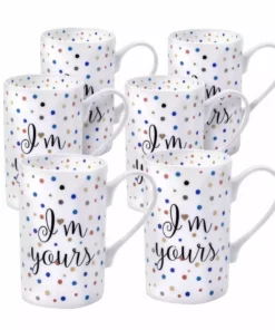 Hot Sale ⭐ Mikasa® Set of 6 Confetti Im Yours Mugs ⌛