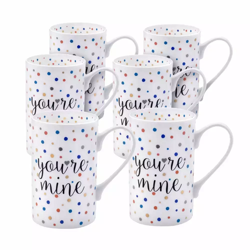 Best Sale 🧨 Mikasa® Set of 6 Confetti Youre Mine Mugs ⭐ 3 Best Sale 🧨 Mikasa® Set of 6 Confetti Youre Mine Mugs ⭐