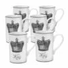 Hot Sale ❤️ Mikasa® Set of 6 King Crown Mugs 😉 1 Hot Sale ❤️ Mikasa® Set of 6 King Crown Mugs 😉 -Hot Sale barware Store set of 6 king crown mugs 5203342K 1