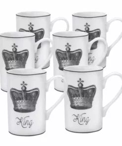 Hot Sale ❤️ Mikasa® Set of 6 King Crown Mugs 😉