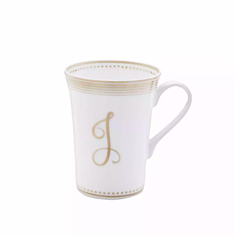 Cheap 🔥 Mikasa® Set of 6 Monogram J Gold Mugs ❤️ 4 Cheap 🔥 Mikasa® Set of 6 Monogram J Gold Mugs ❤️ - Image 2