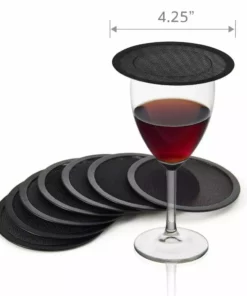 Discount 🔥 Gourmet Basics® Set of 8 Drink Covers and Coasters 🛒 -Hot Sale barware Store set of 8 drink cover and coaster 5277216 6