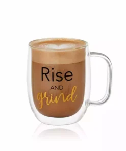 Top 10 👏 Mikasa® Double Wall Mug and Stemless Wine Glass Set of 2, Rise and Unwind Sentiments ⭐ -Hot Sale barware Store stemless set of 2 unwind wine glass and glass mug 5281850 3