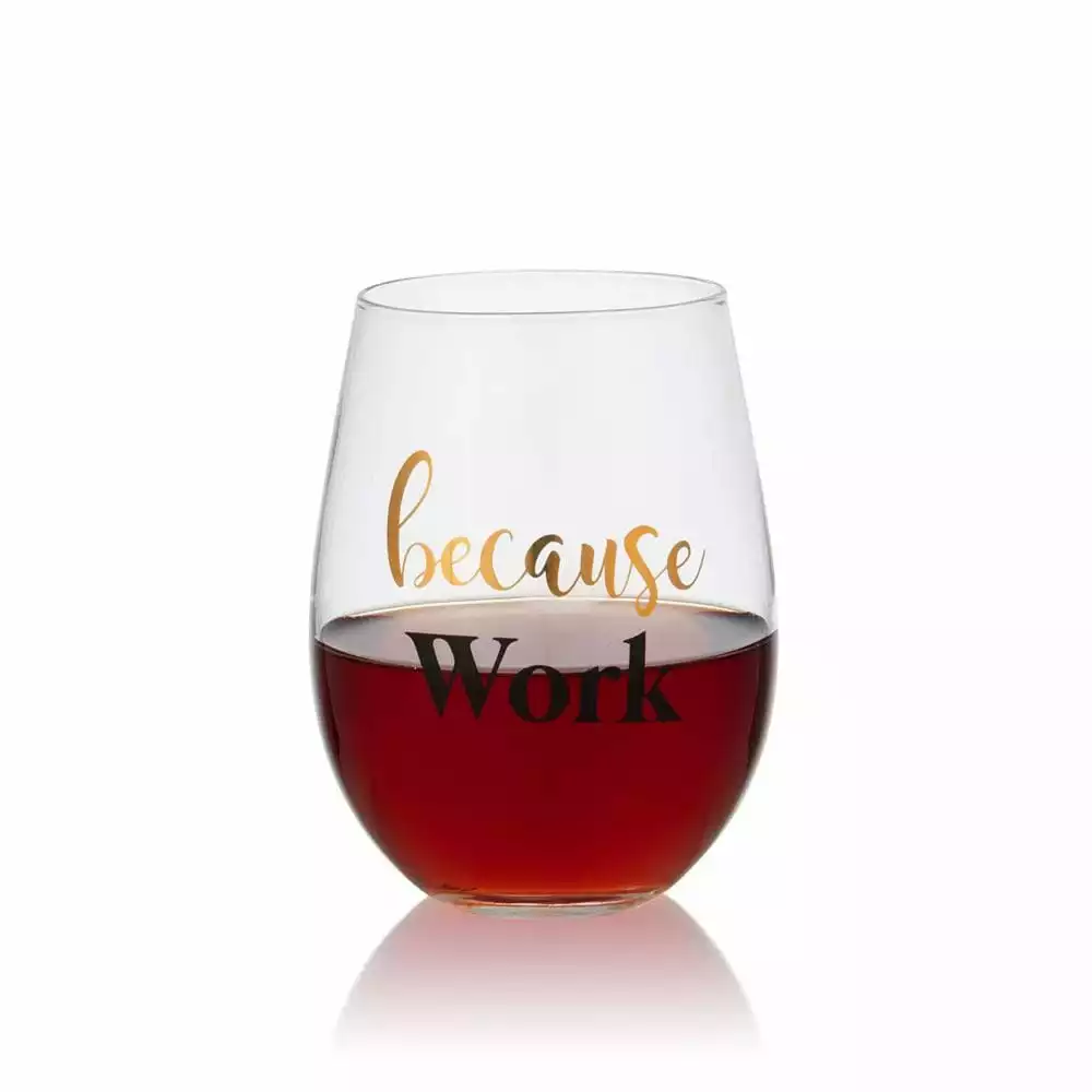 Wholesale ⭐ Mikasa® Double Wall Mug and Stemless Wine Glass Set of 2, Work Sentiment 👍 6 Wholesale ⭐ Mikasa® Double Wall Mug and Stemless Wine Glass Set of 2, Work Sentiment 👍 - Image 4